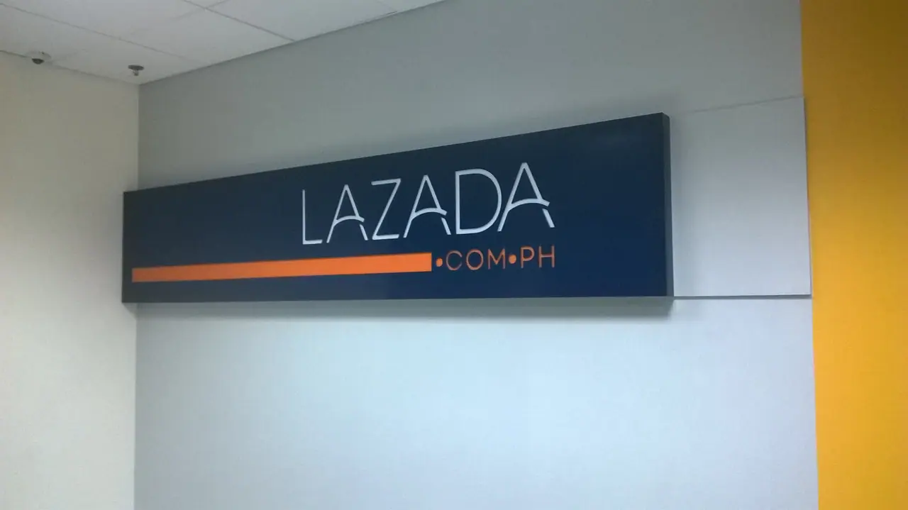 Reception wall sign panel